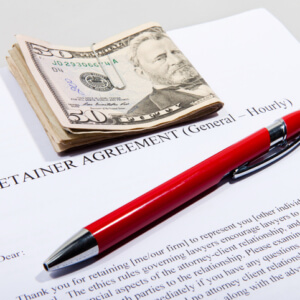 Retainer Agreement with Dollars and pen